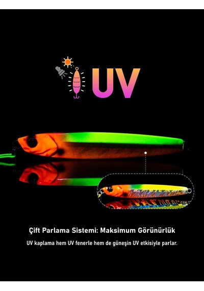 Jig, Zoka, Suni Yem, Uv Metal Jig, 80gr 11cm Jıgto Tide 80