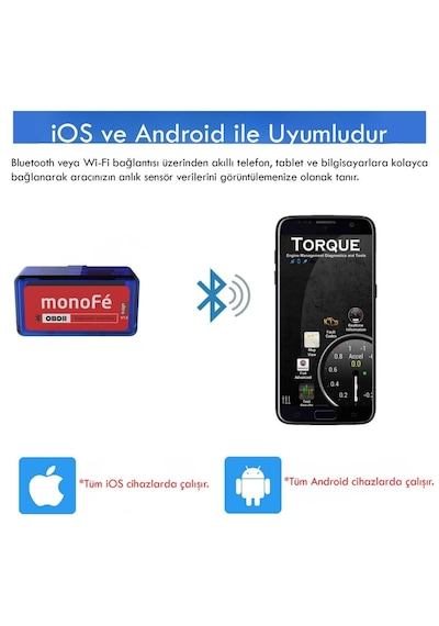 Monofe Ultra V1.5 Obd 2 Akıllı Araç Tanı Cihazı