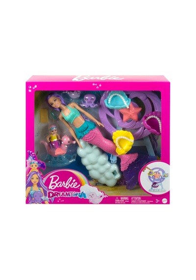 Barbie Dreamtopia Deniz Kızı Bebek Ve Çocuk Oyun Alanı, 3 Yaş Ve Üzeri, Hlc30