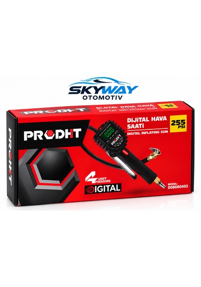 Dijital Lastik Şişirme Hava Saati 0-255 Psı 255psi