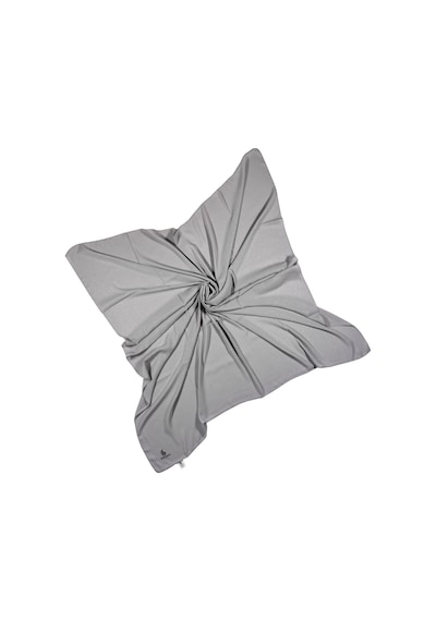 Mısırlı Eşarpları Queen Krep Simli Kadın Eşarp 110x110 CM - Gümüş