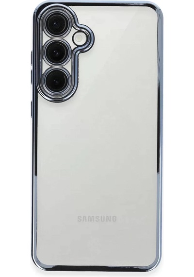 Newface Samsung Galaxy S24 Fe Kılıf Razer Lensli Silikon - Lacivert