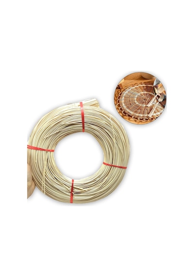 Rattan Doğal Bambu Çubuk 1 Kg - 2 Mm Örgü Rattan Ip