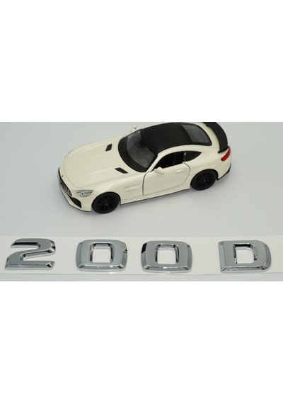 200 D Bagaj Krom ABS 3M 3D Yazı Logo Ürün