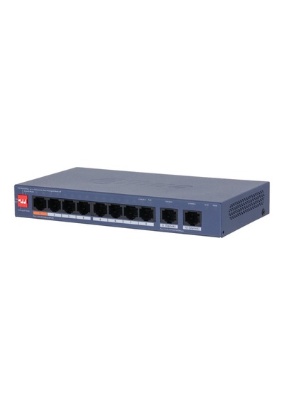 Dahua Cs4010-8et2gt-60 8 Port 10/100 + 2 Port Gıgabıt Uplınk Cloud Yönetilebilir 60w Poe Metal Kasa