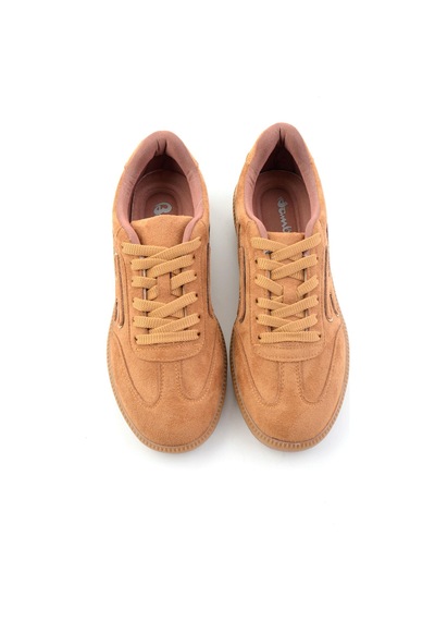 Bambi Camel Süet Kadın Sneaker K01705000372