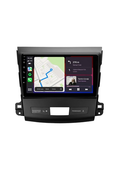 Peugeot 4007 2009-2010 Android Multimedya Carplay Android Auto Navigasyon 10gb Ram 256gb Pro 9"