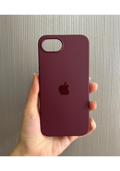 Apple Uyumlu iPhone 16e Logolu İçi Kadife Silikon Lansman Kılıf