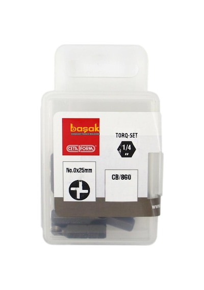 Ceta Form TorqSet Uçlu No 0 x 25 MM Bits Cb860