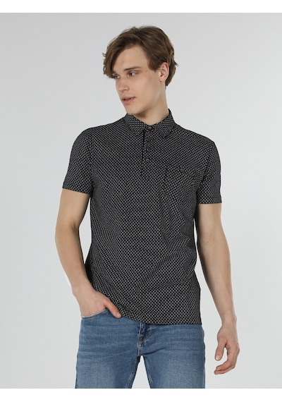 Colin'S Regular Fit Baskılı Lacivertvert Erkek Polo Yaka Tişört Cl1058474_Q1.V1_Nav