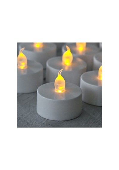 Dumansız Işıklı Led Mini Mum 24 'lü Pilli Diğer