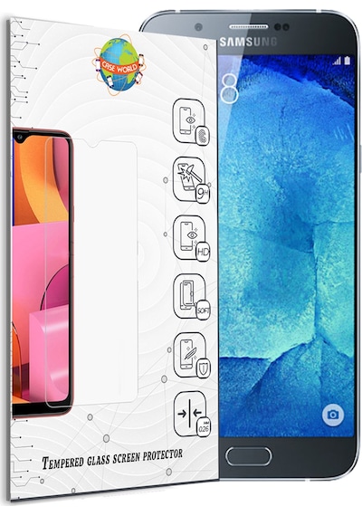 Samsung A8 ile Uyumlu Temperli Ekran Koruyucu Kırılmaz Cam