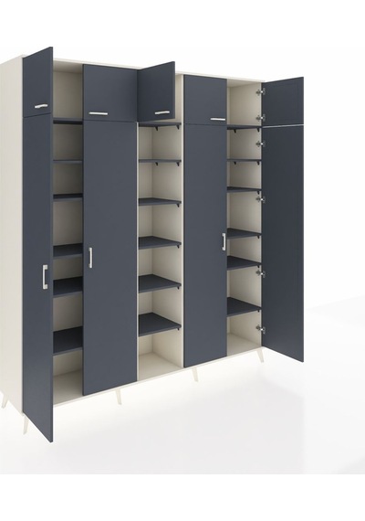 Hyperion Dolap 18 Raflı 9 Kapaklı 220x44x243 Aytaşı-antrasit/antrasit Antrasıt/antrasıt Hyperion Dolap 18 Raflı 9 Kapaklı 220x44x243 Aytaşı-antrasit/antrasit Antrasıt/antrasıt