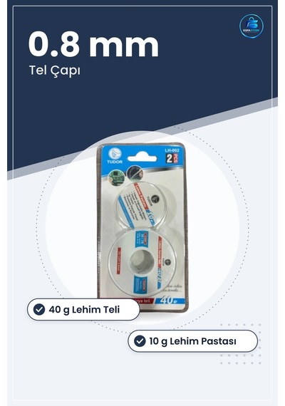 Lehim Teli Pastalı Set 40 Gr Tel 0.8 Mm Elektronik Devre Montaj T