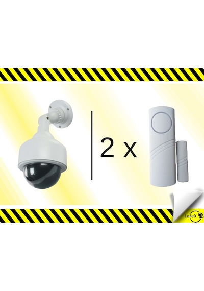 Robotix Caydırıcı Mobese Kamera + 2adet 4444c Pencere Alarm