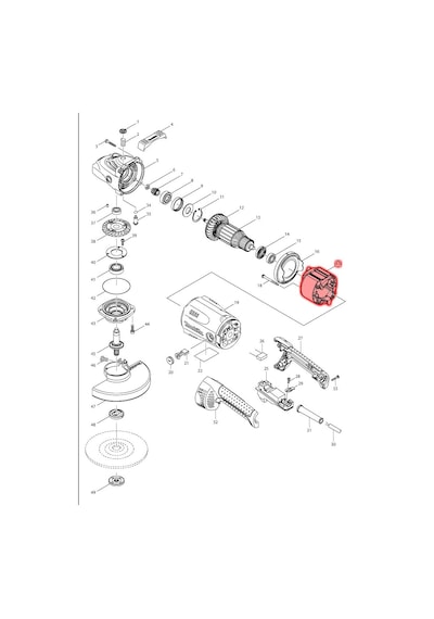 Makita GA7020 Yastık Stator Bobin Ürün Kodu 526179-4