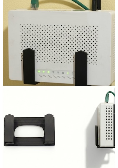 Kendinden Yapışkanlı Mor Duvara Asılabilir Modem Adsl Wifi Router Saklama Duvara Montaj Kutusu Organizer Raf