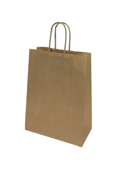 Kraft Karton Çanta Burgu Saplı 22x28x11 Cm 50 Adet
