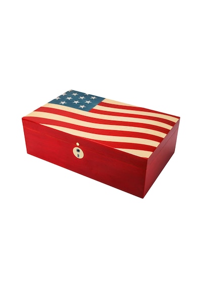 Lubinski Special Edt. Parmakizi Kilitli Puro Kutusu Humidor Flag 60s
