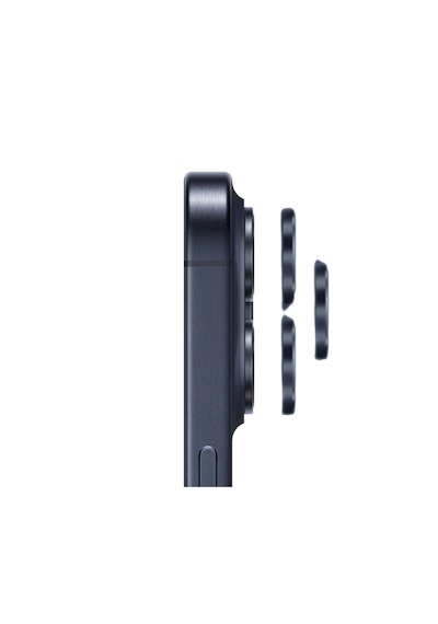 Safeus Safir Temperli Kamera Lens Koruyucu Apple Uyumlu iPhone 15 Pro Max Ve İle Mavi Titanyum
