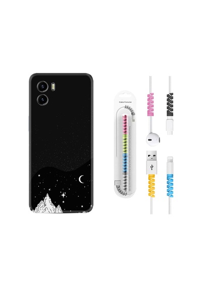 Vivo Y15S Kılıf Kablo Koruyuculu Mountain 1827
