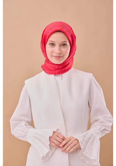 Silk Home Aura Eşarp 140005-26 Pembe, Turuncu, Koyu Turuncu