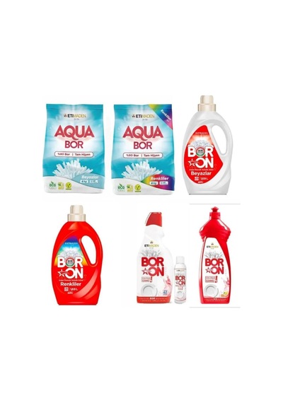 Aquabor Çamaşır Deterjanı Full Temizlik Seti