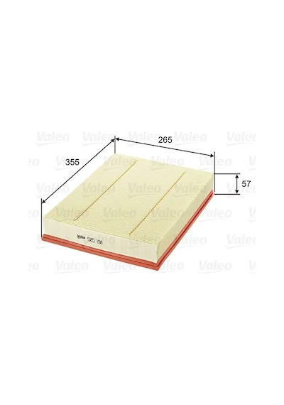 Valeo 585198 Hava Filtresi 2e0129620b 2e0129620d A0000902651