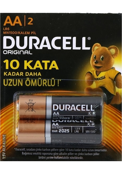 Duracell 2'li Kartela AA Kalem Pil 96661700
