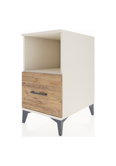 Kronos Komodin Tek Raflı Tek Çekmeceli 44x59x80 Aytaşı-çam Aytaşı