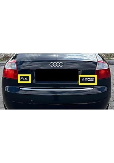 Audi Uyumlu A4 Ve 2.5 Tdı Bagaj Yazısı Seti 2'li Paket 3m 3d Abs