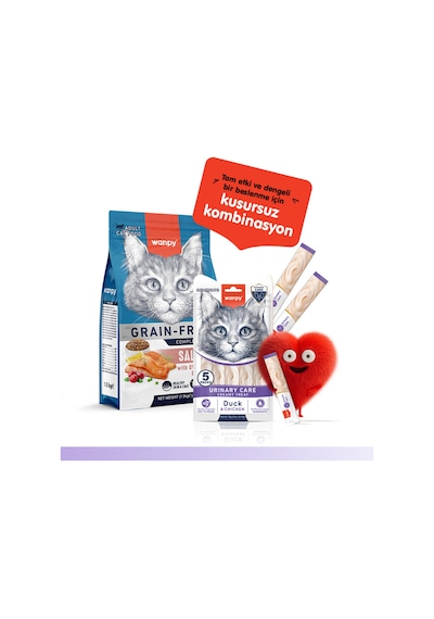 Üriner Sistem  Kedi Ödül Maması Ördek & Tavuk Kedi Ödül Kreması 5x14gr