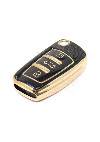 Gma Keys Audi A1 A3 8p 81 A4 A5 B6 B7 B8 A6 A7 C5 C6 4f Q3 Q5 Q7 Anahtar Kılıfı Siyah Gold Renk