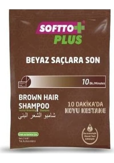 Softto Plus Kahverengi Şampuanı Tek Kullanım 25 ML