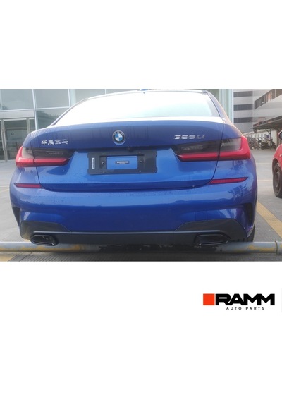 Bmw G20 Tek Çıkışlı Egzoz Takımı 304 Paslanmaz Çelik Siyah
