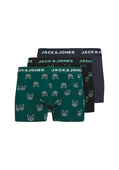 Jack & Jones Erkek Jacdenım 3'lü Boxer 12275817 Koyu Lacivert Koyu Lacivert