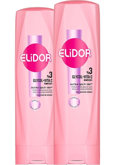 Elidor Saç Bakım Kremi Ultra Işıltı Yoğun Parlaklık 350 Ml X2