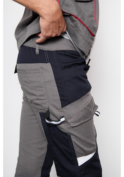 Orange Safety Gri Takım Berlin Harman Karışımı Yelek + Pantolon 001