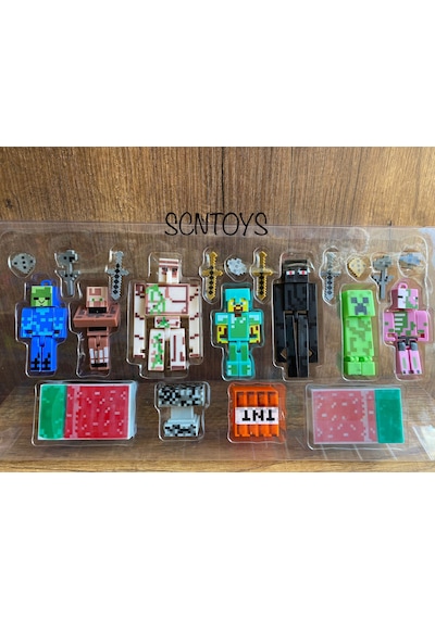 Oyuncak Minecraft Figür Oyuncak Mınecraft Figürleri 21 Parça