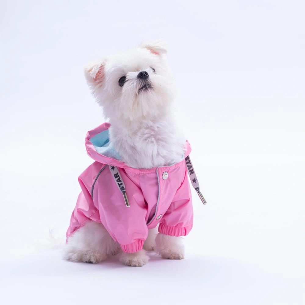 Pembe Pluvia V25 Köpek Mont Köpek Yağmurluk Köpek Kıyafeti Köpek Elbisesi