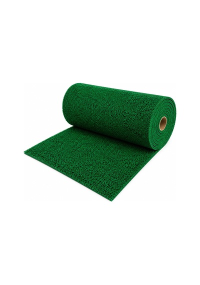 Kıvırcık Paspas 14 Mm 100x100 Cm Yeşil Pvc Kaymaz Tabanlı