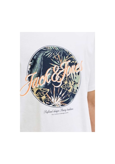 Jack & Jones Jjhonolulu Shape Erkek Beyaz Tişört 12288088 White