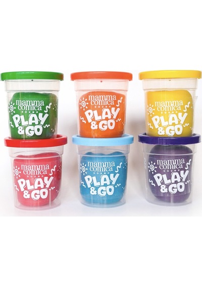 Play & Go 6 Lı Doğal Oyun Hamuru Seti 6 Renk X 75 Gr Çok  Renkli