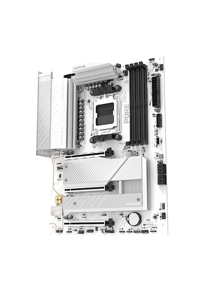 Sapphıre Pure B850a Wıfı 7 Amd B850 Soket Am5 Ddr5 8000+mt/s Oc Wıfı 7 Atx Anakart-52123-11-40g
