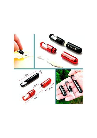 Omeniv Siyah Kapsül Kamp Çakı Kamp Bıçak Maket Kamp Bıçağı Anahtarlık Outdoor Çok Renkli