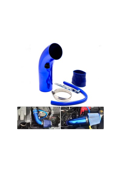 Açık Hava Filtre Borusu 76mm Mavi