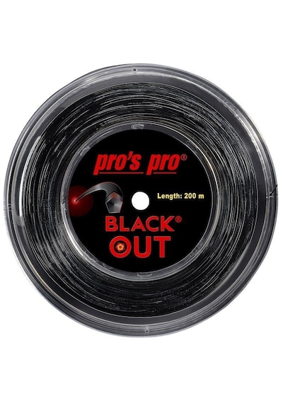 Pros Pro Black Out 1,28 Mm. Rulo Raket Kordajı 200 Metre Siyah