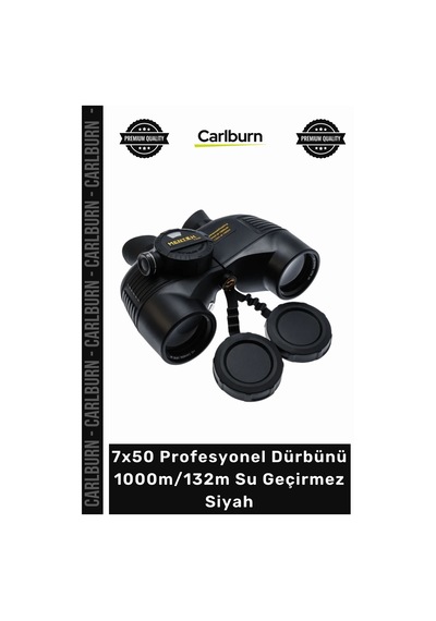 Dürbün Hd Askeri Deniz Pusulalı 7x50 Profesyonel Dürbünü 1000m132m Su Geçirmez Siyah Çok Renkli
