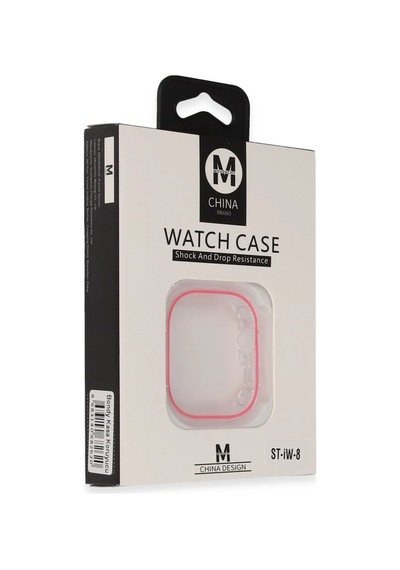 Movenchy Apple Watch 45mm Bondy Kasa Koruyucu - Pembe