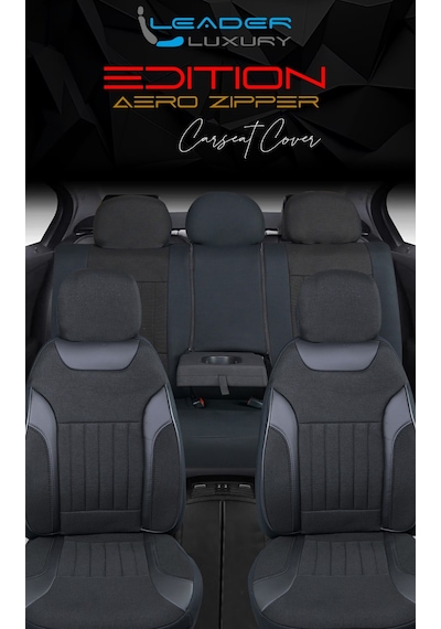 Daewoo Lanos Keten Oto Koltuk Kılıfı Ön Arka Set Dark Siyah Edition Scr